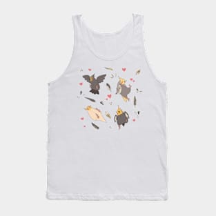 Cockatiel Pattern Tank Top